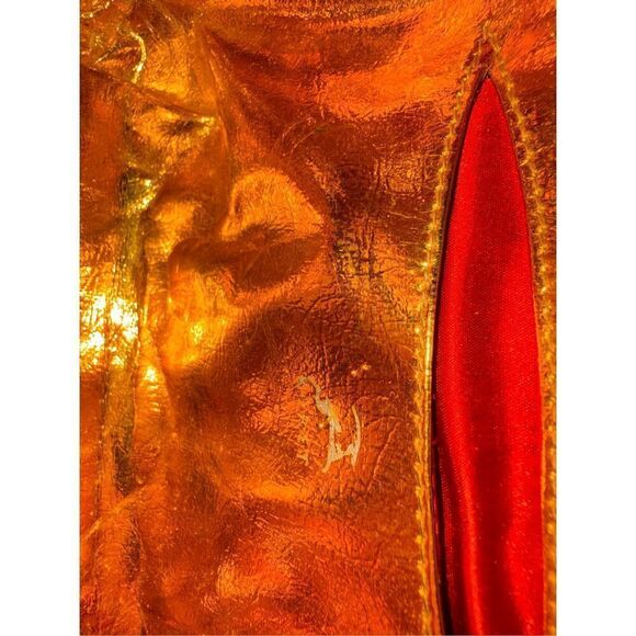 Vintage koret gold metal woven clutch - Picture 11 of 12